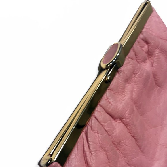 Vintage Etra 1960's Pink Genuine Pebbled Leather Clutch - Picture 4 of 12